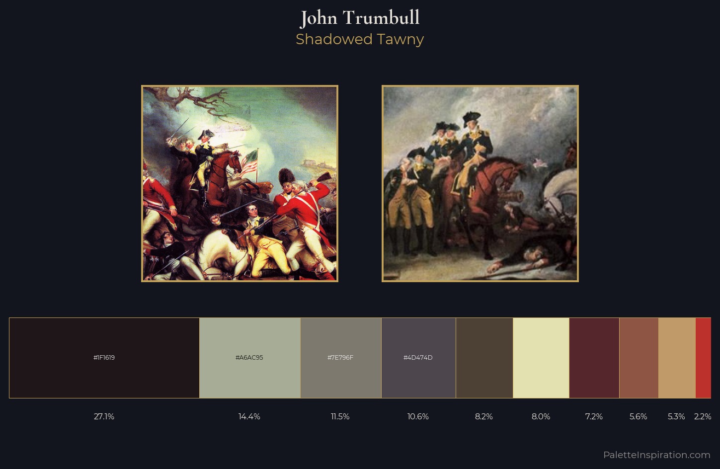 John Trumbull Palette 2 — Shadowed Tawny