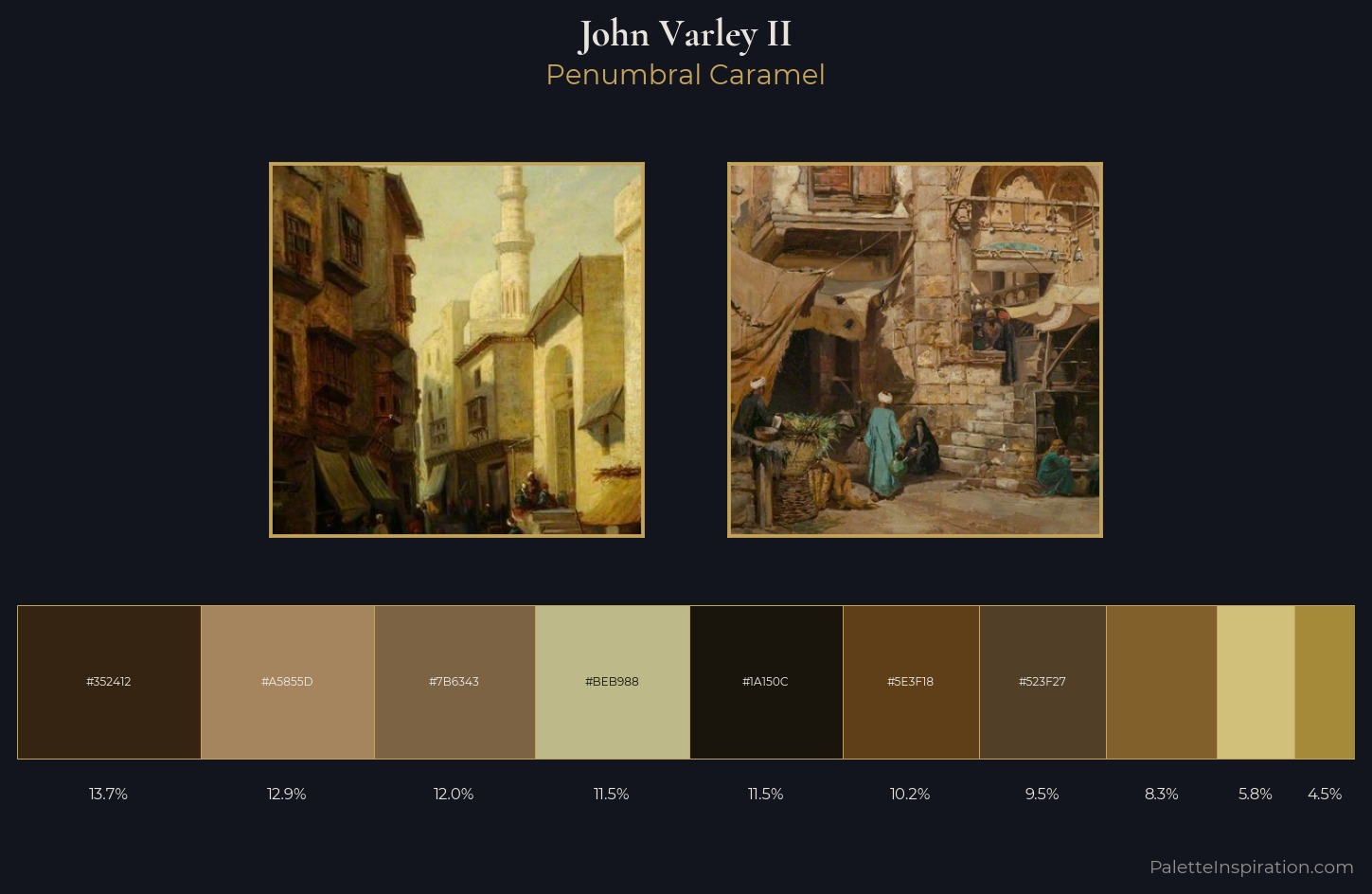 John Varley II Palette 5 — Penumbral Caramel