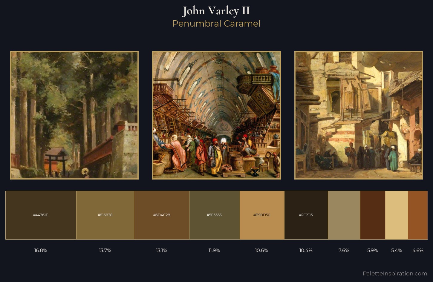 John Varley II Palette 6 — Penumbral Caramel