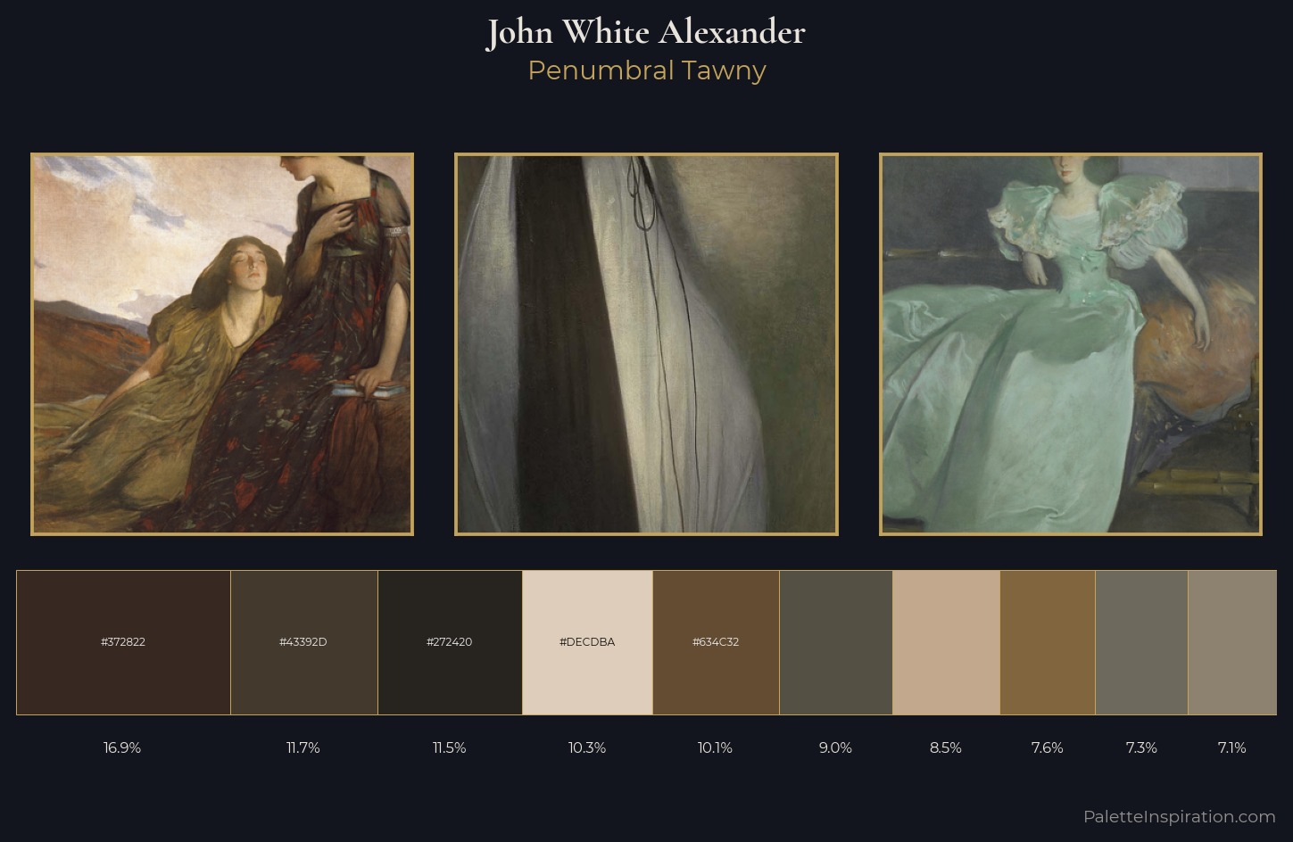 John White Alexander Palette 2 — Penumbral Tawny