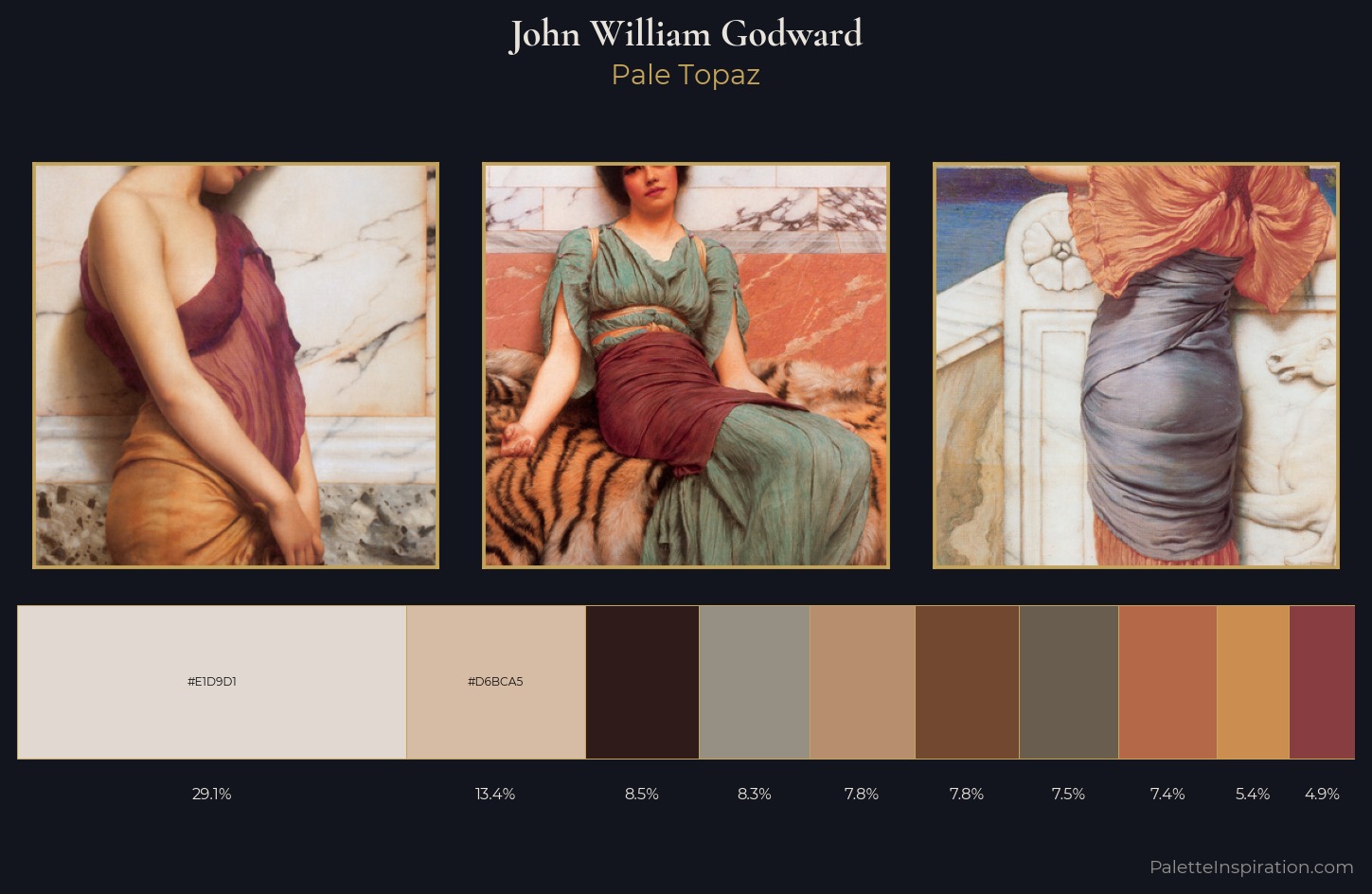 John William Godward Palette 5 — Pale Topaz