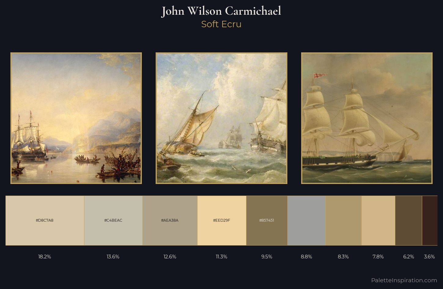 John Wilson Carmichael Palette 1 — Soft Ecru