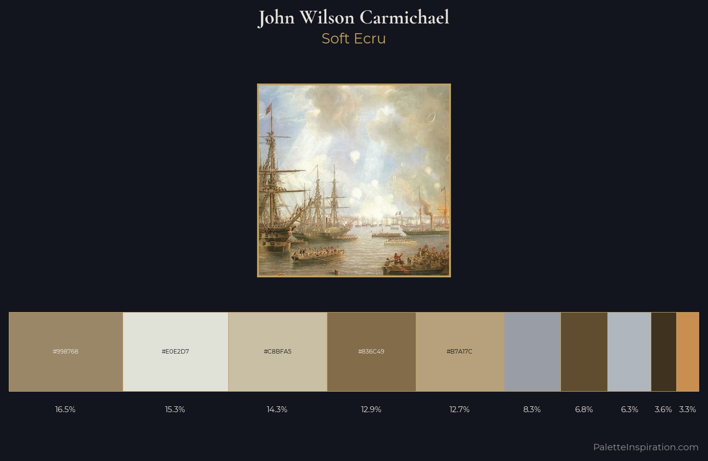 John Wilson Carmichael Palette 3 — Soft Ecru
