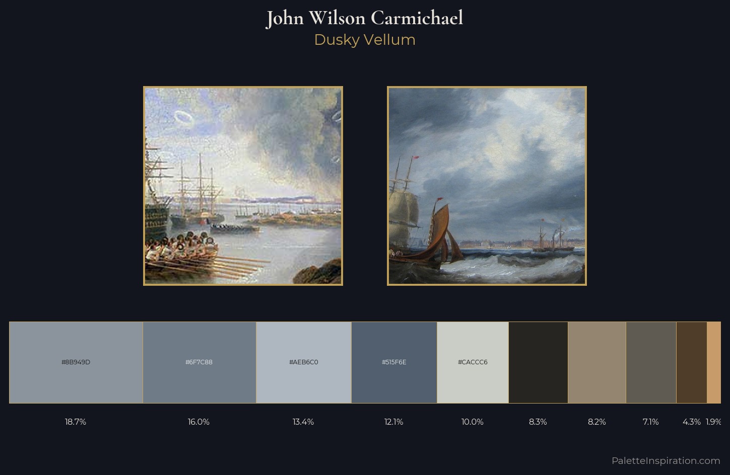 John Wilson Carmichael Palette 5 — Dusky Vellum