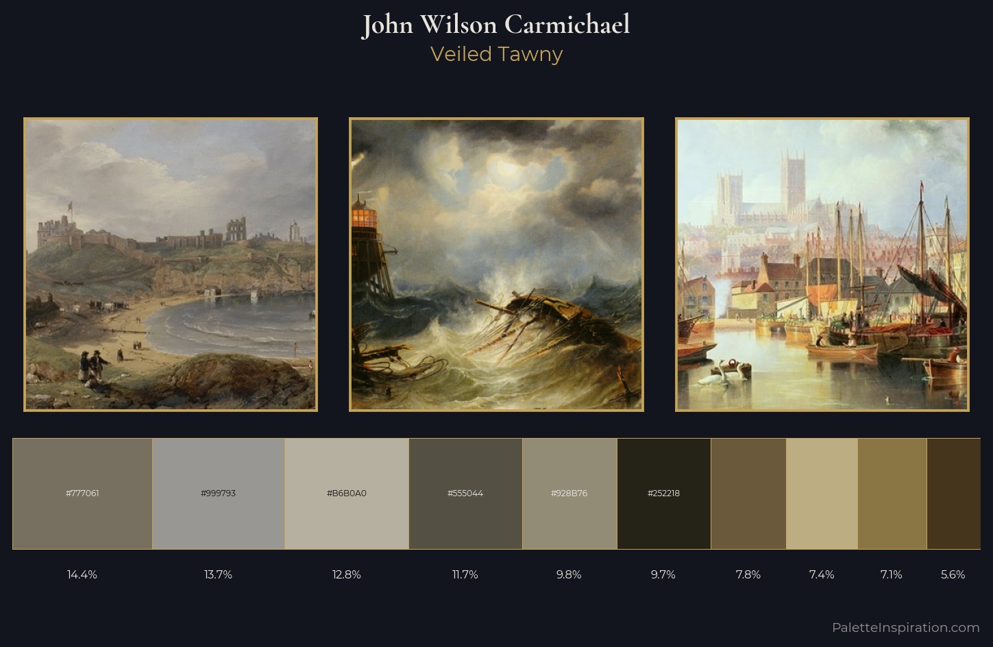 John Wilson Carmichael Palette 7 — Veiled Tawny