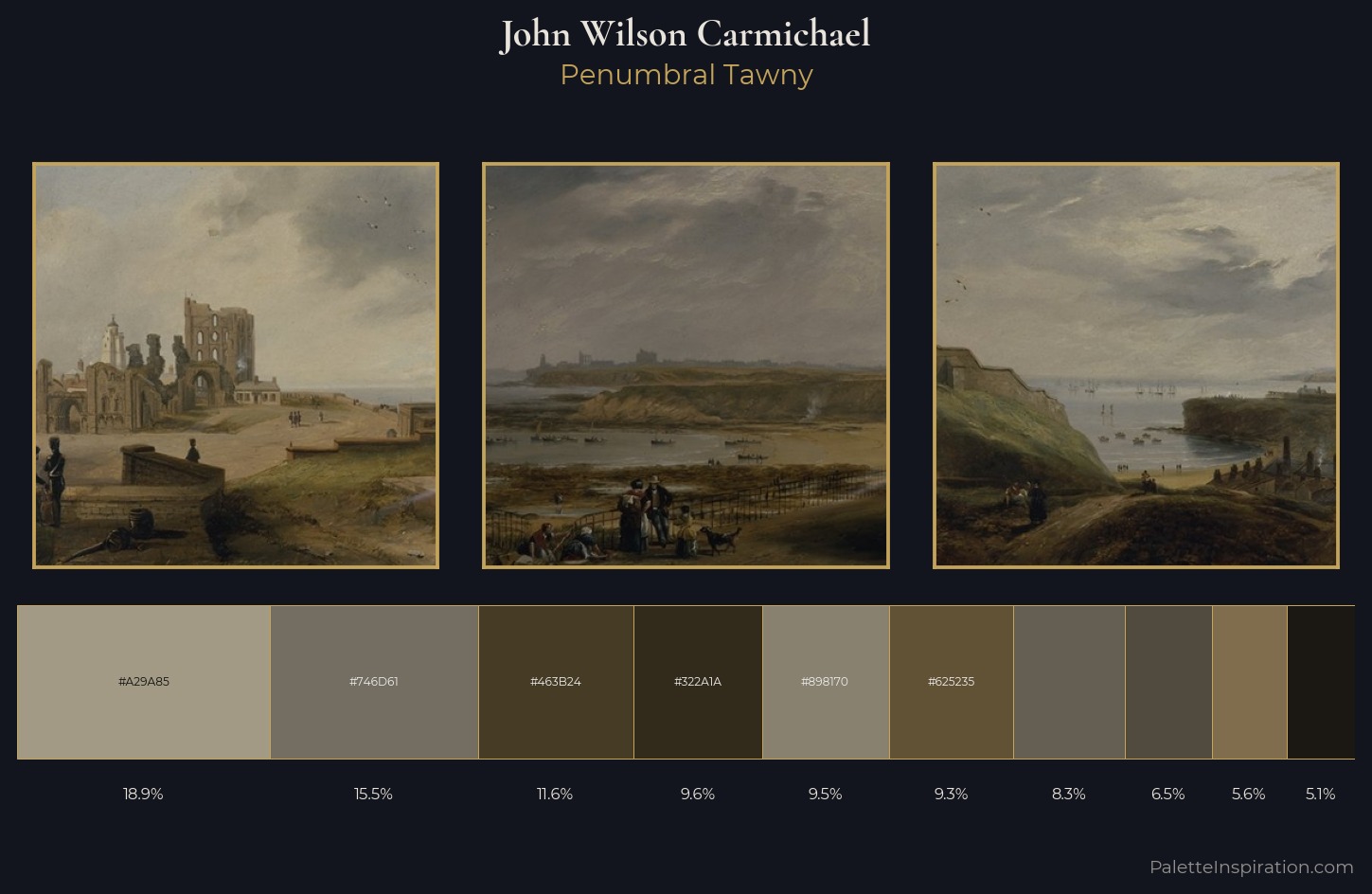 John Wilson Carmichael Palette 8 — Penumbral Tawny