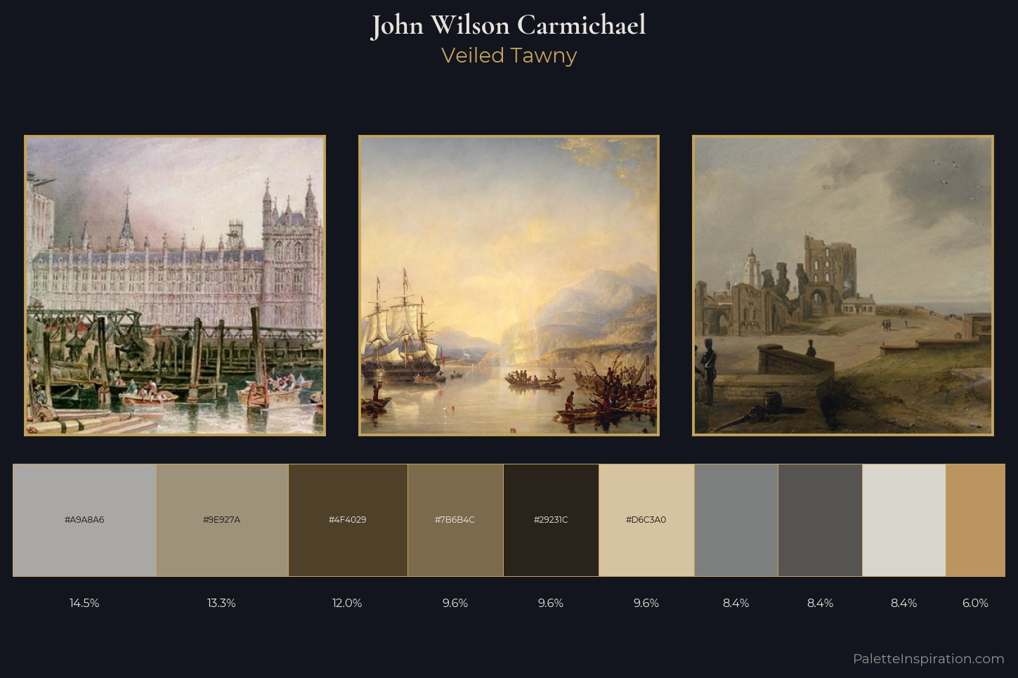 John Wilson Carmichael Master Palette — Veiled Tawny