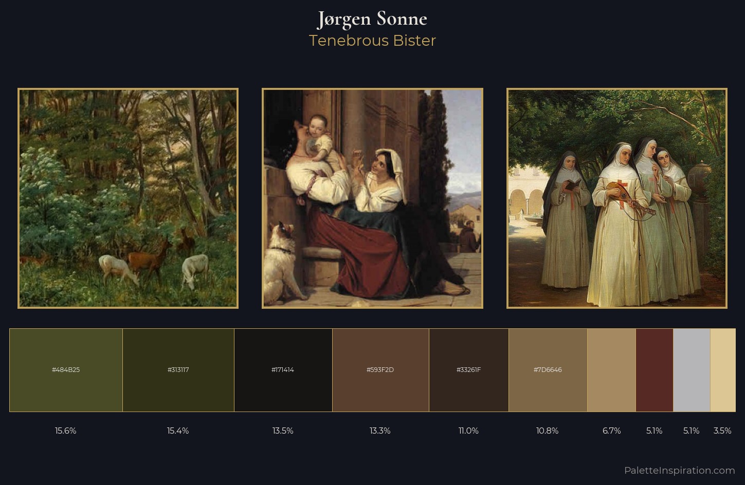 Jørgen Sonne Palette 5 — Tenebrous Bister