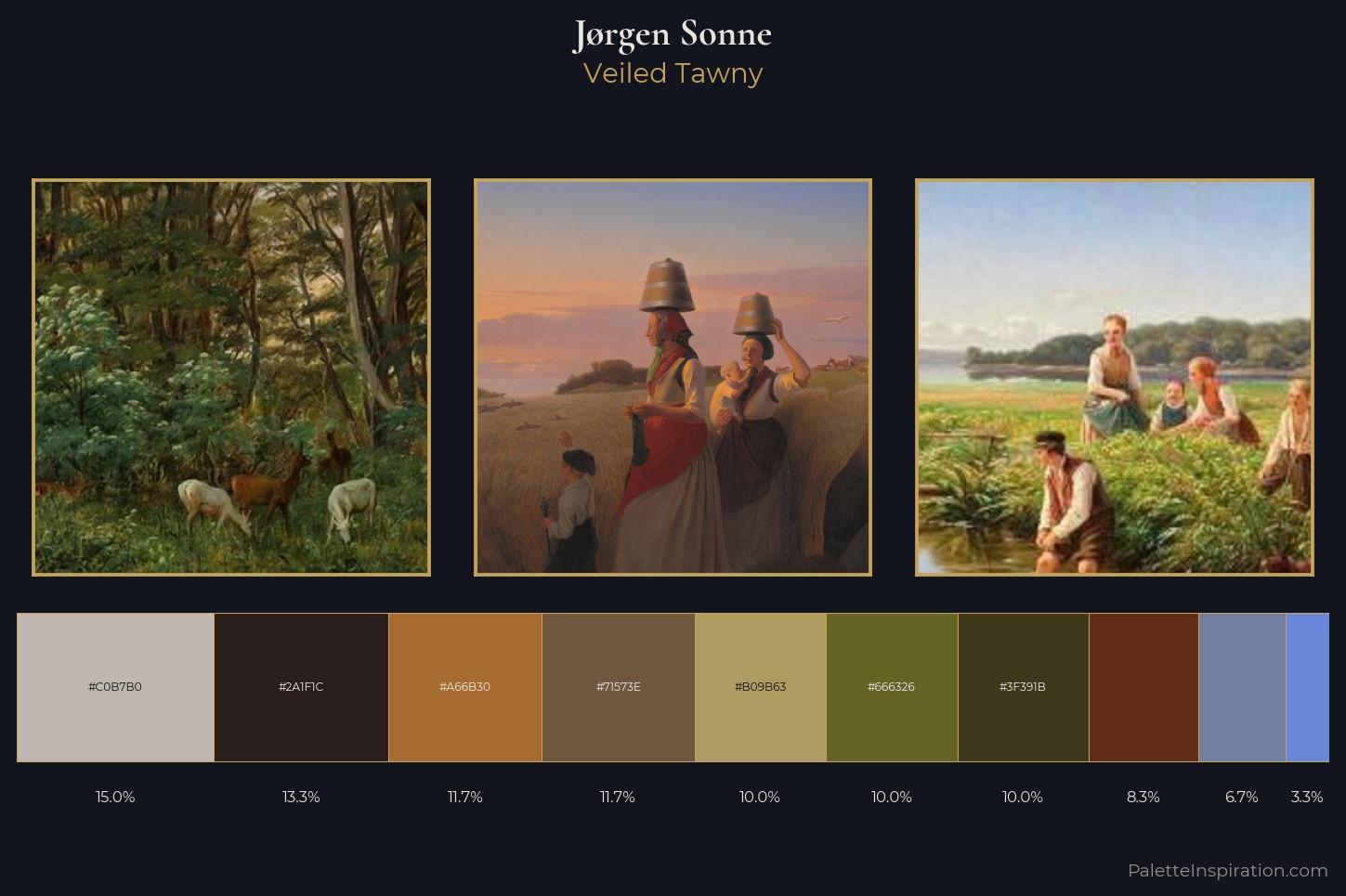 Jørgen Sonne Master Palette — Veiled Tawny