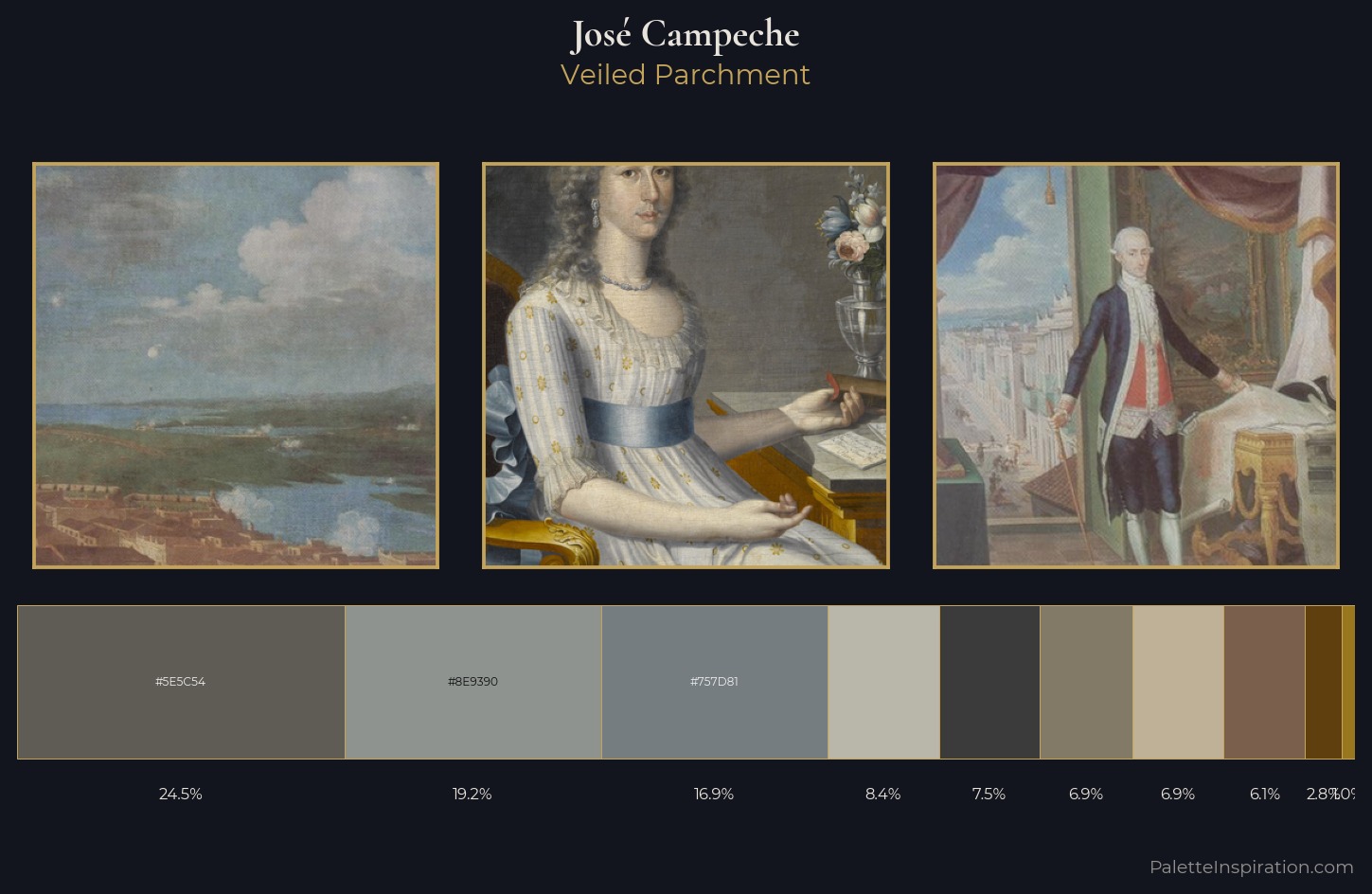 José Campeche Palette 2 — Veiled Parchment
