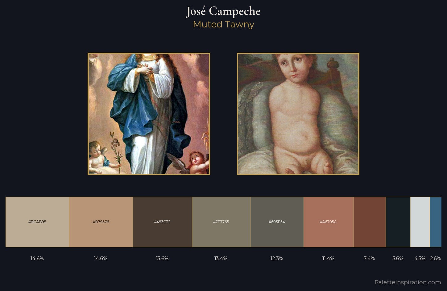 José Campeche Palette 3 — Muted Tawny