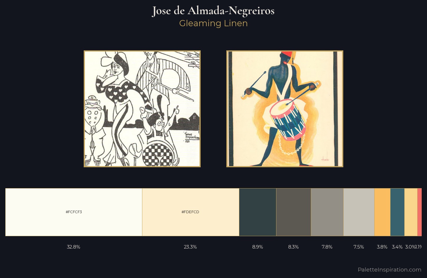 Jose de Almada-Negreiros Palette 1 — Gleaming Linen