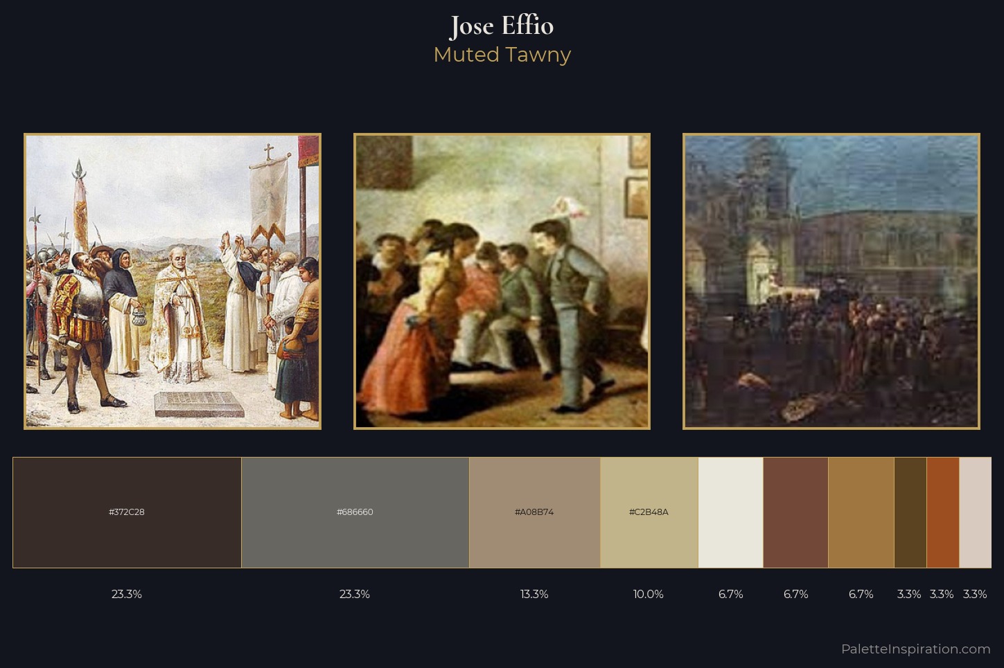 Jose Effio Master Palette — Muted Tawny