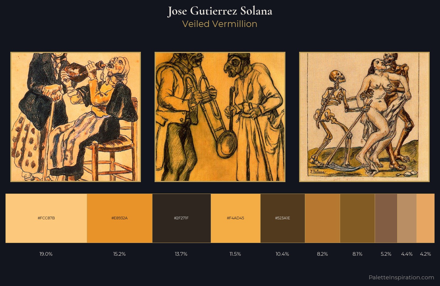 Jose Gutierrez Solana Palette 1 — Veiled Vermillion
