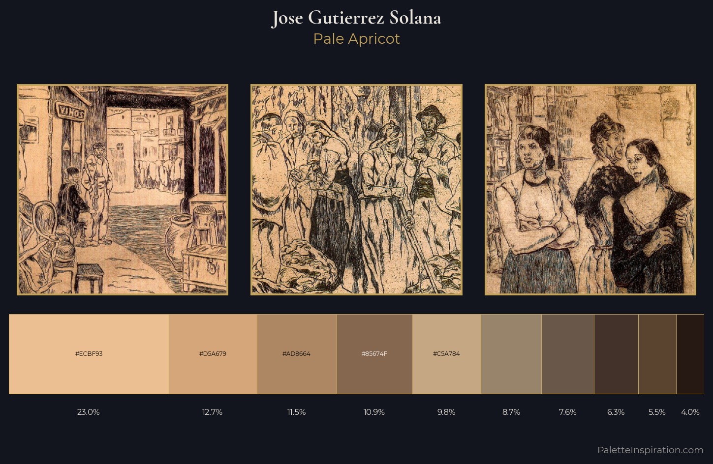 Jose Gutierrez Solana Palette 3 — Pale Apricot