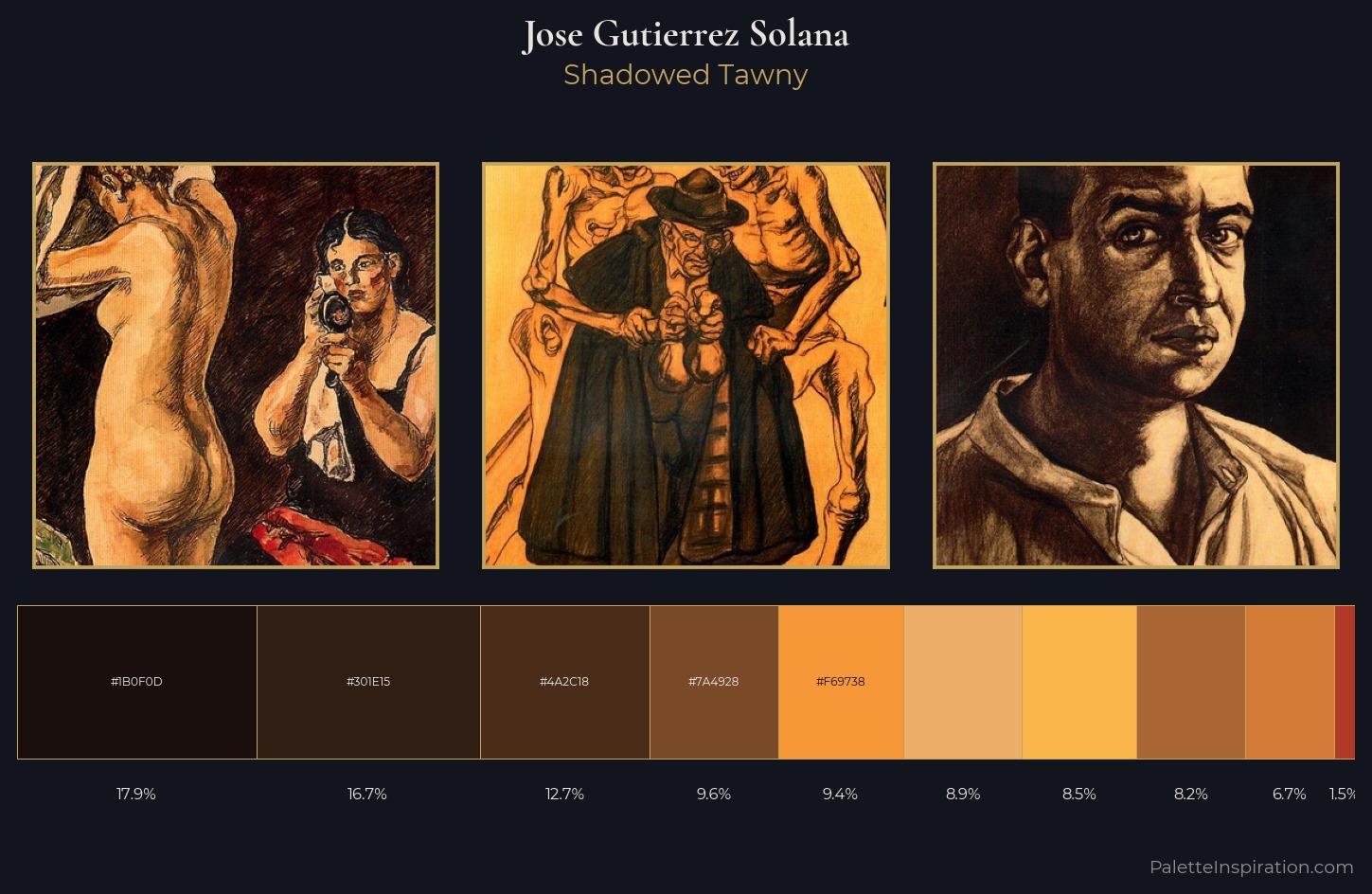 Jose Gutierrez Solana Palette 4 — Shadowed Tawny