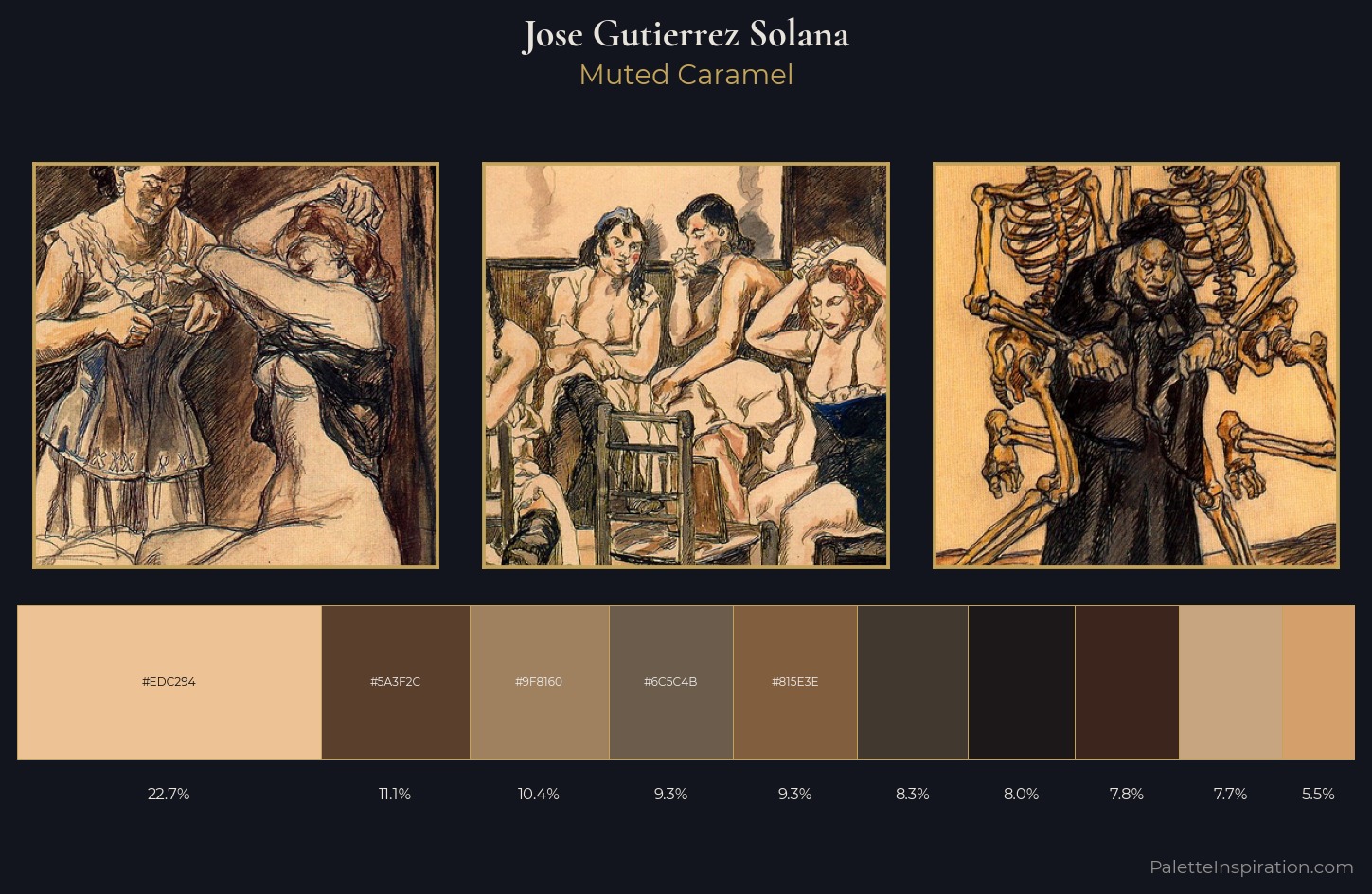 Jose Gutierrez Solana Palette 5 — Muted Caramel