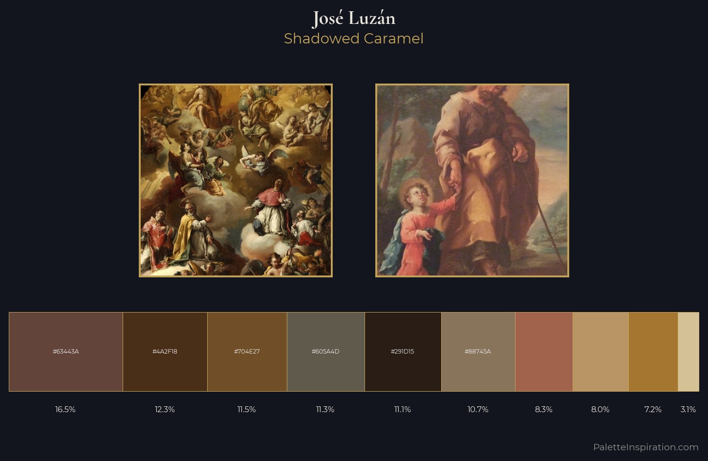 José Luzán Palette 2 — Shadowed Caramel