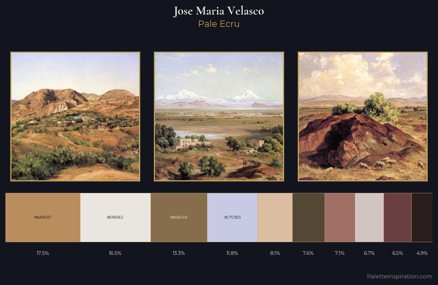 Jose Maria Velasco Palette 4 — Pale Ecru