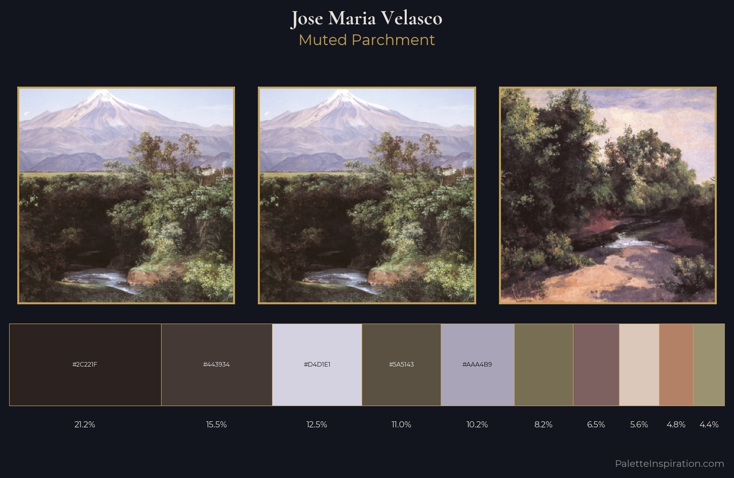 Jose Maria Velasco Palette 10 — Muted Parchment
