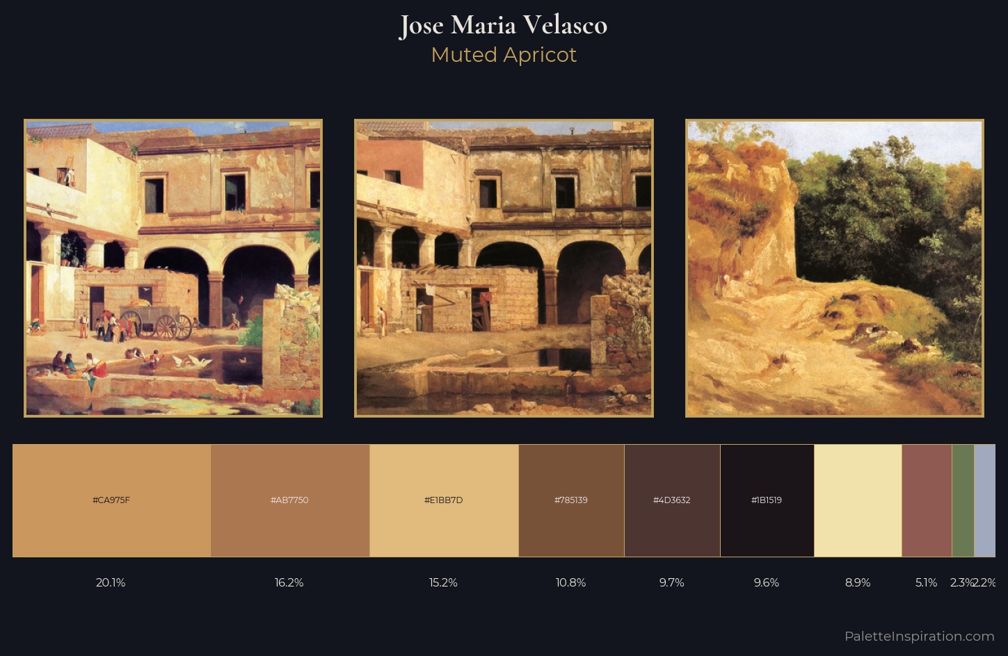 Jose Maria Velasco Palette 11 — Muted Apricot
