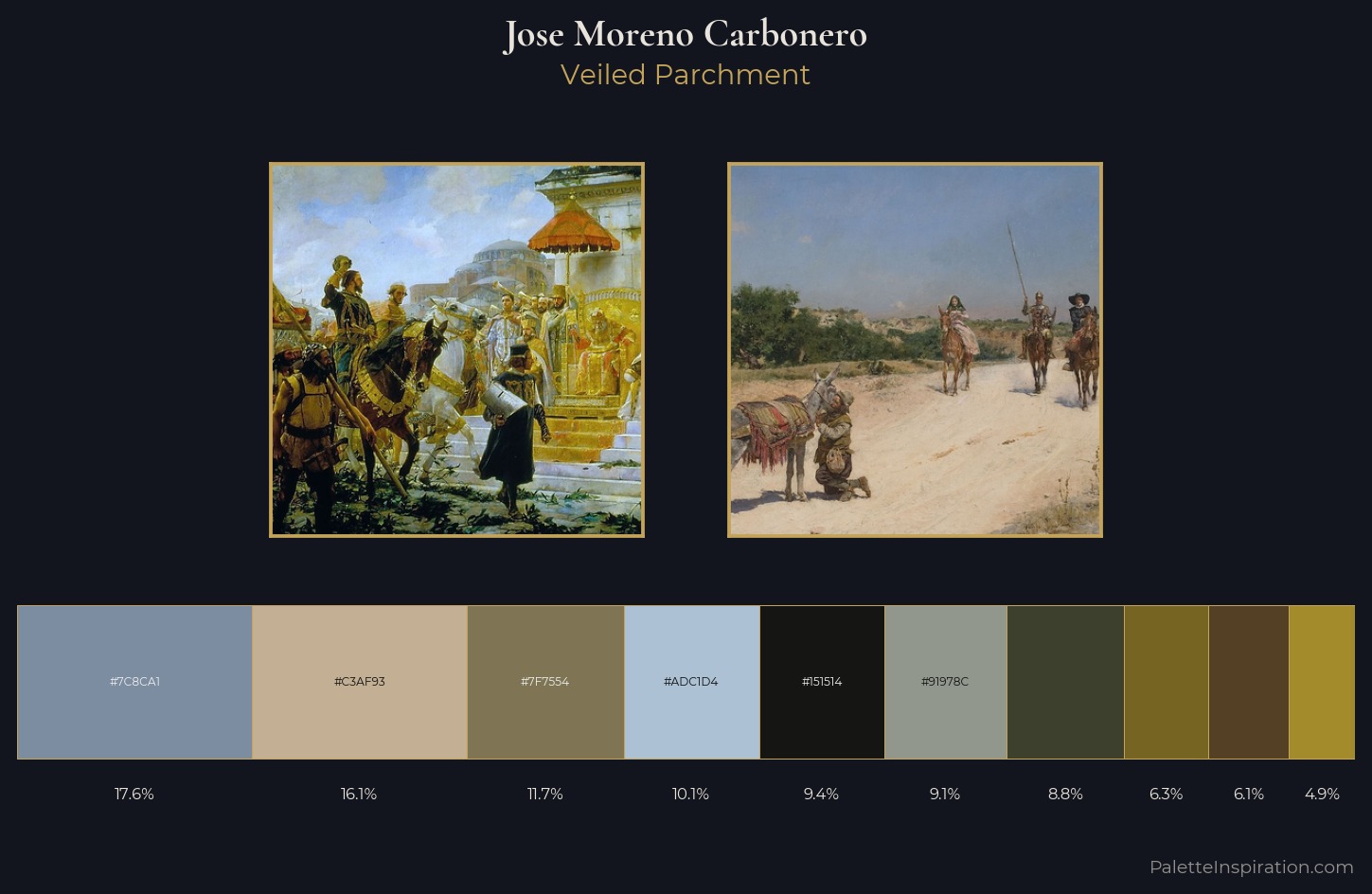 Jose Moreno Carbonero Palette 1 — Veiled Parchment