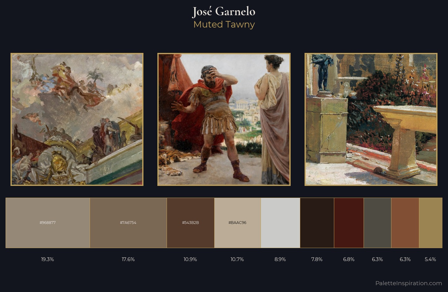 José Garnelo Palette 6 — Muted Tawny