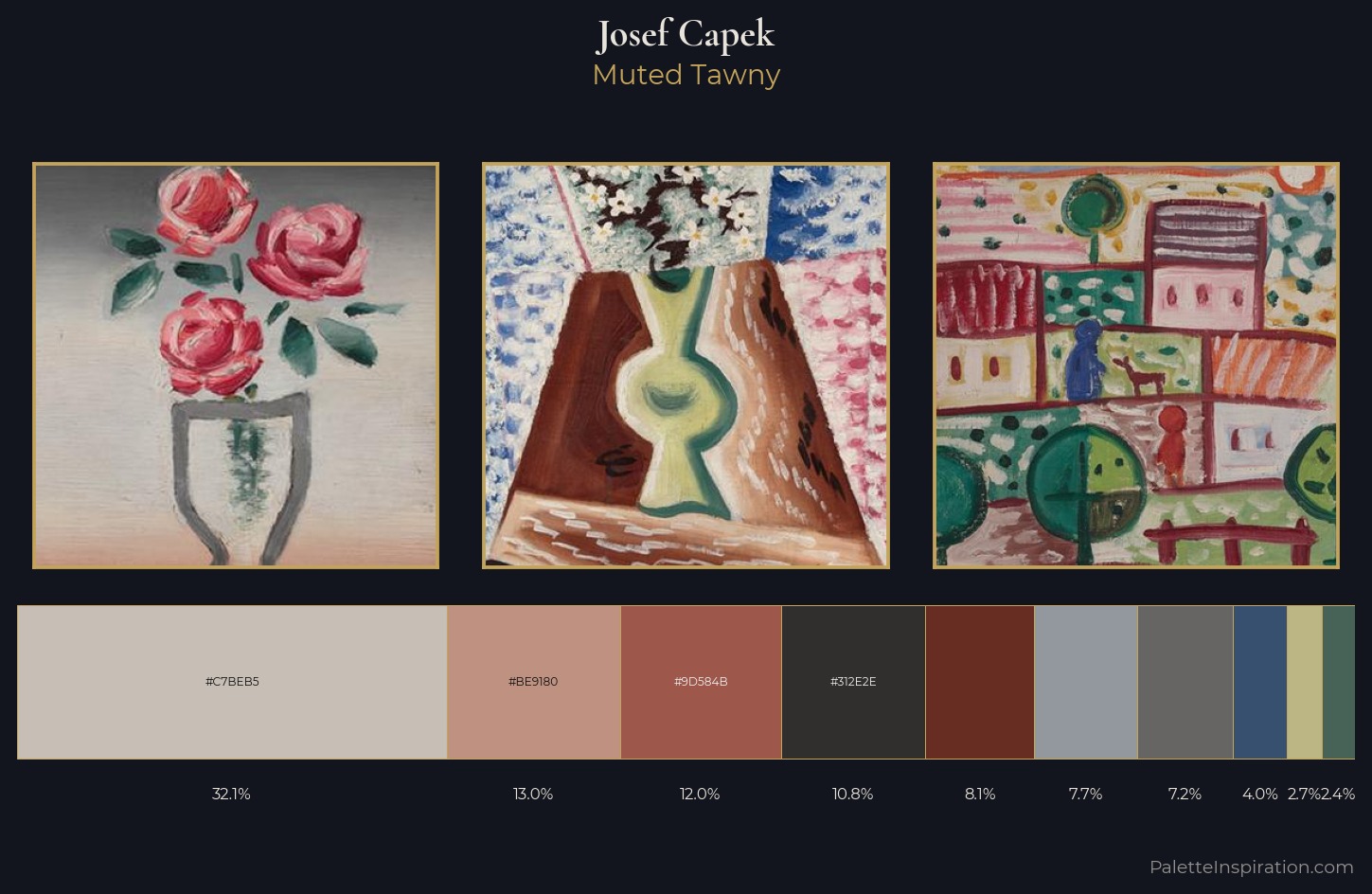 Josef Capek Palette 10 — Muted Tawny