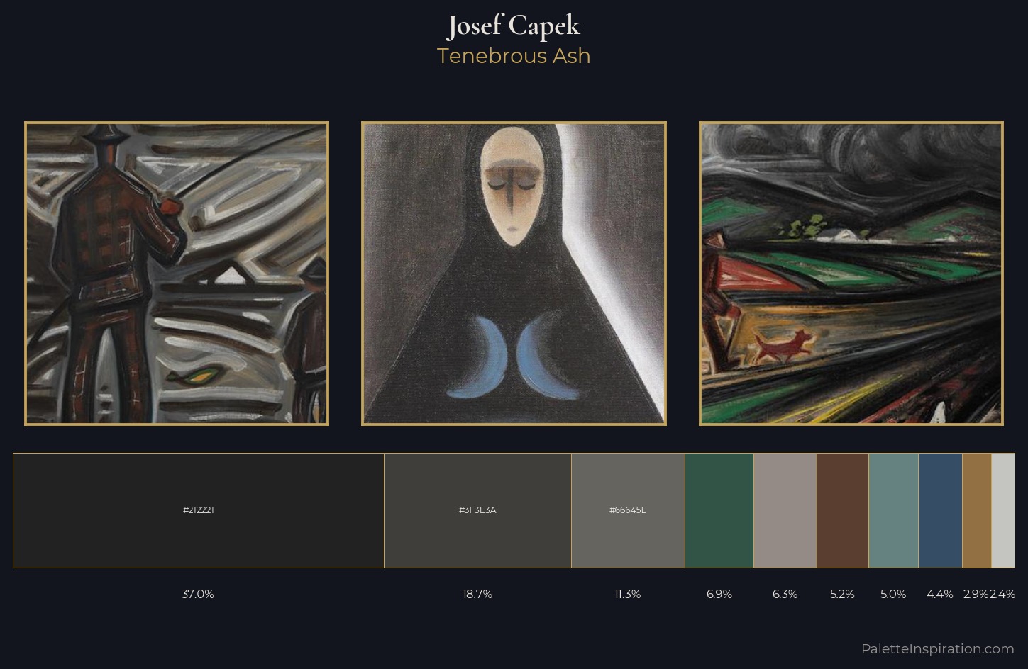 Josef Capek Palette 13 — Tenebrous Ash