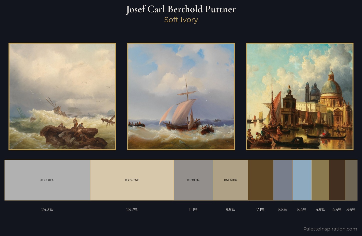 Josef Carl Berthold Puttner Palette 1 — Soft Ivory