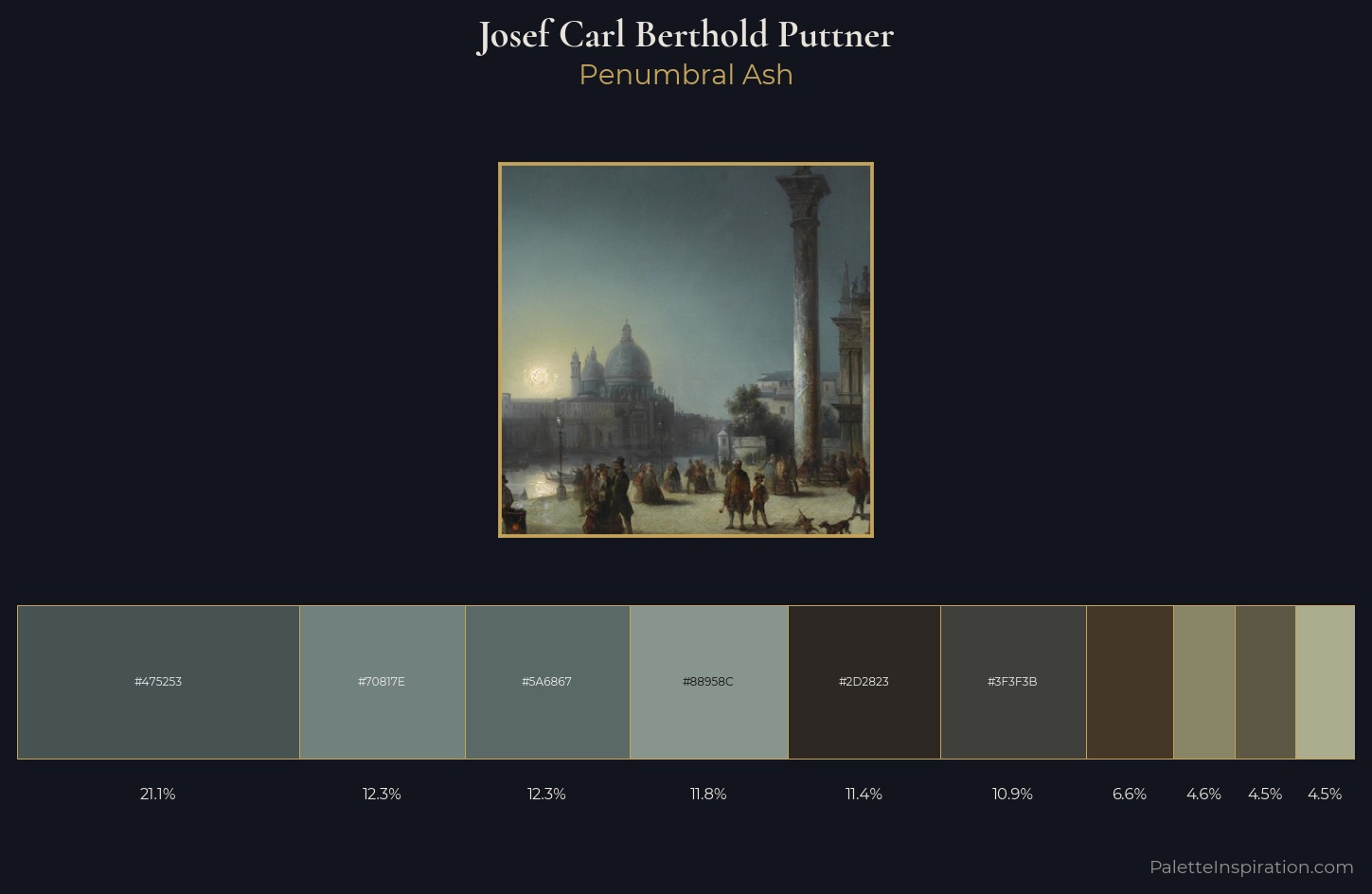 Josef Carl Berthold Puttner Palette 3 — Penumbral Ash