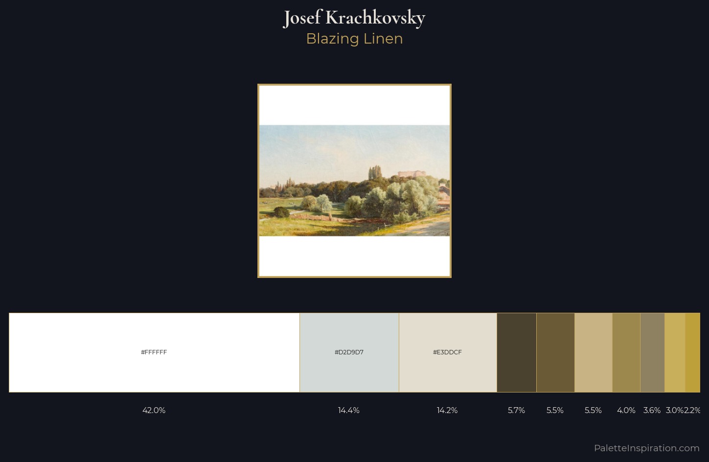 Josef Krachkovsky Palette 1 — Blazing Linen