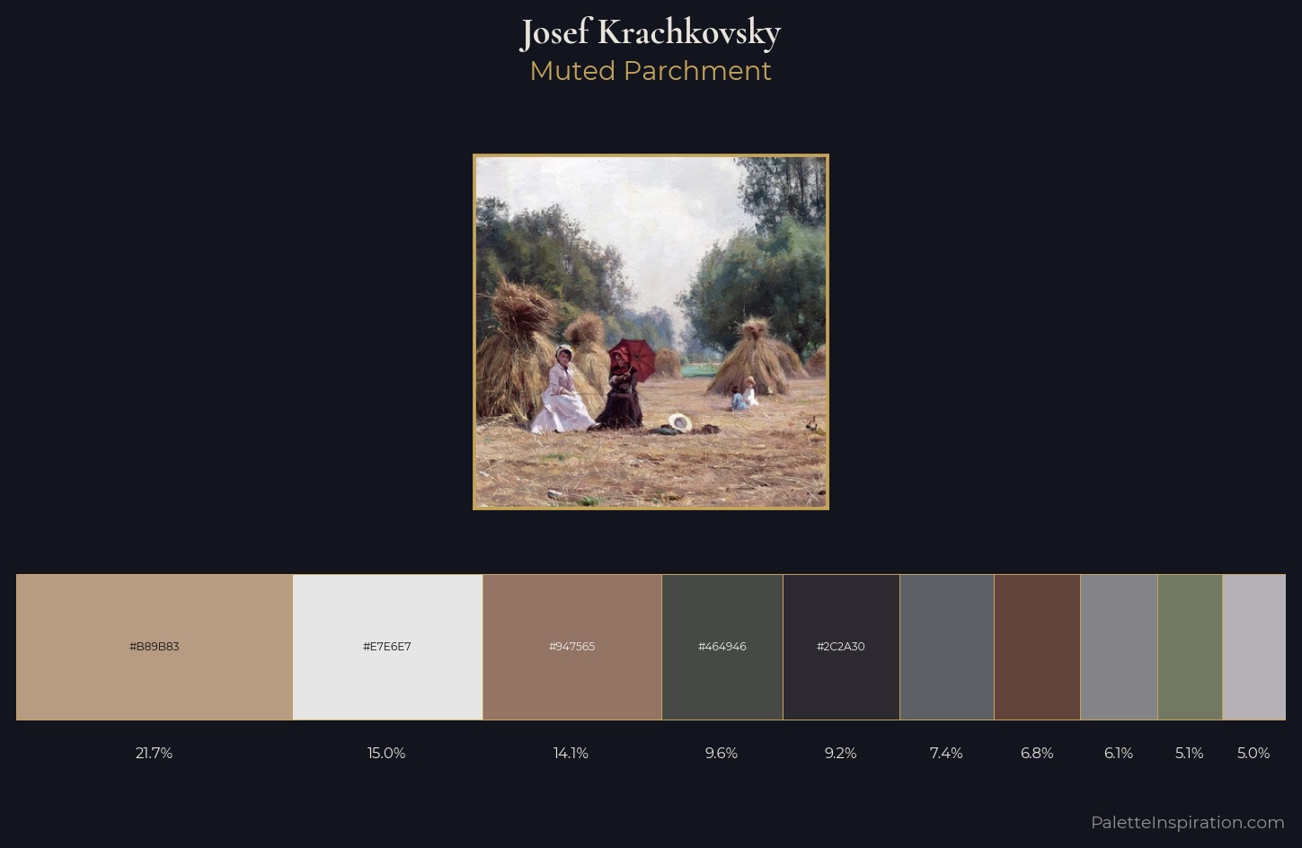 Josef Krachkovsky Palette 2 — Muted Parchment