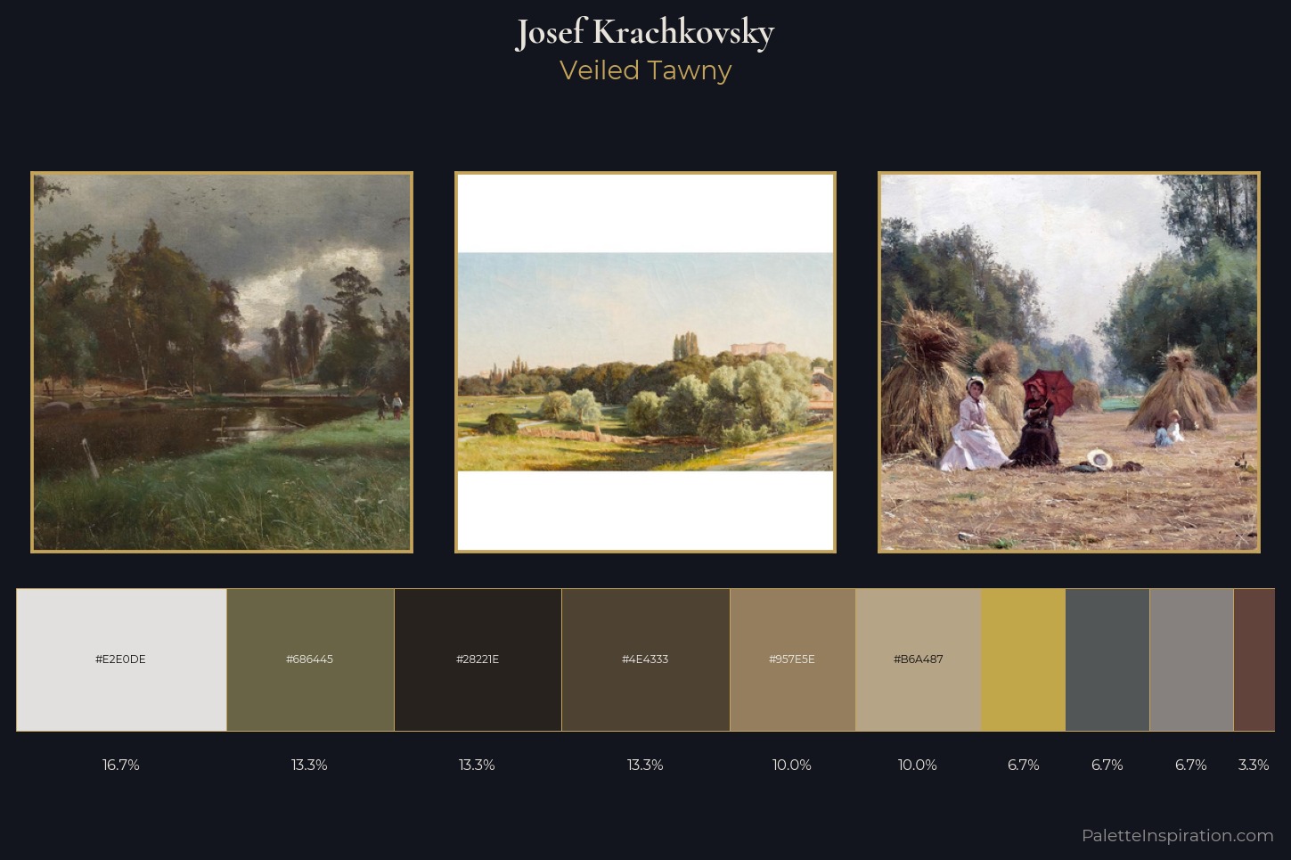 Josef Krachkovsky Master Palette — Veiled Tawny