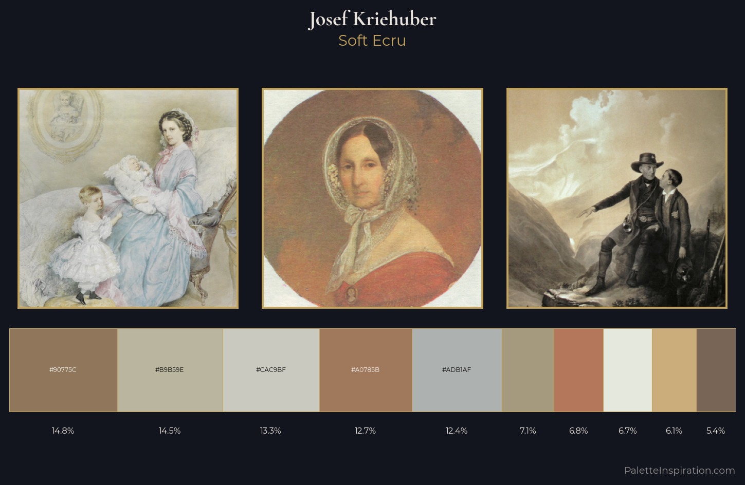Josef Kriehuber Palette 1 — Soft Ecru