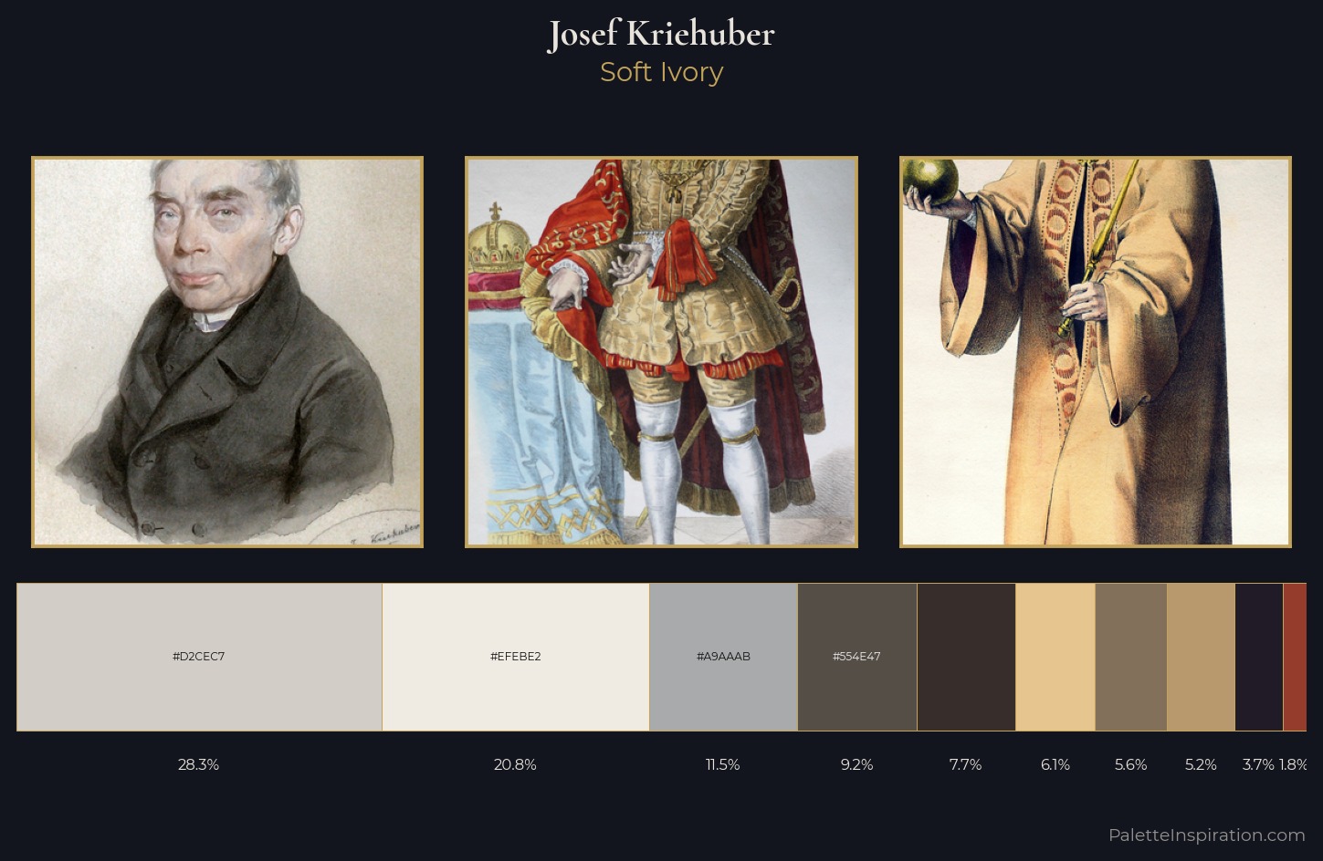 Josef Kriehuber Palette 6 — Soft Ivory