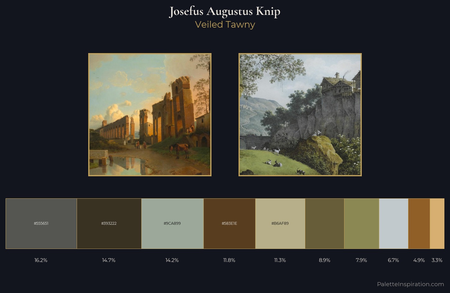 Josefus Augustus Knip Palette 2 — Veiled Tawny