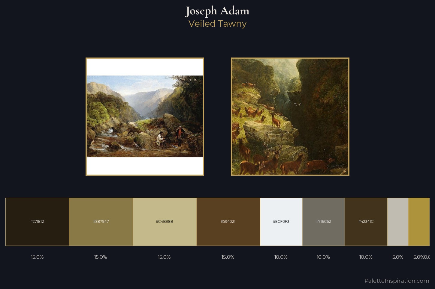 Joseph Adam Master Palette — Veiled Tawny