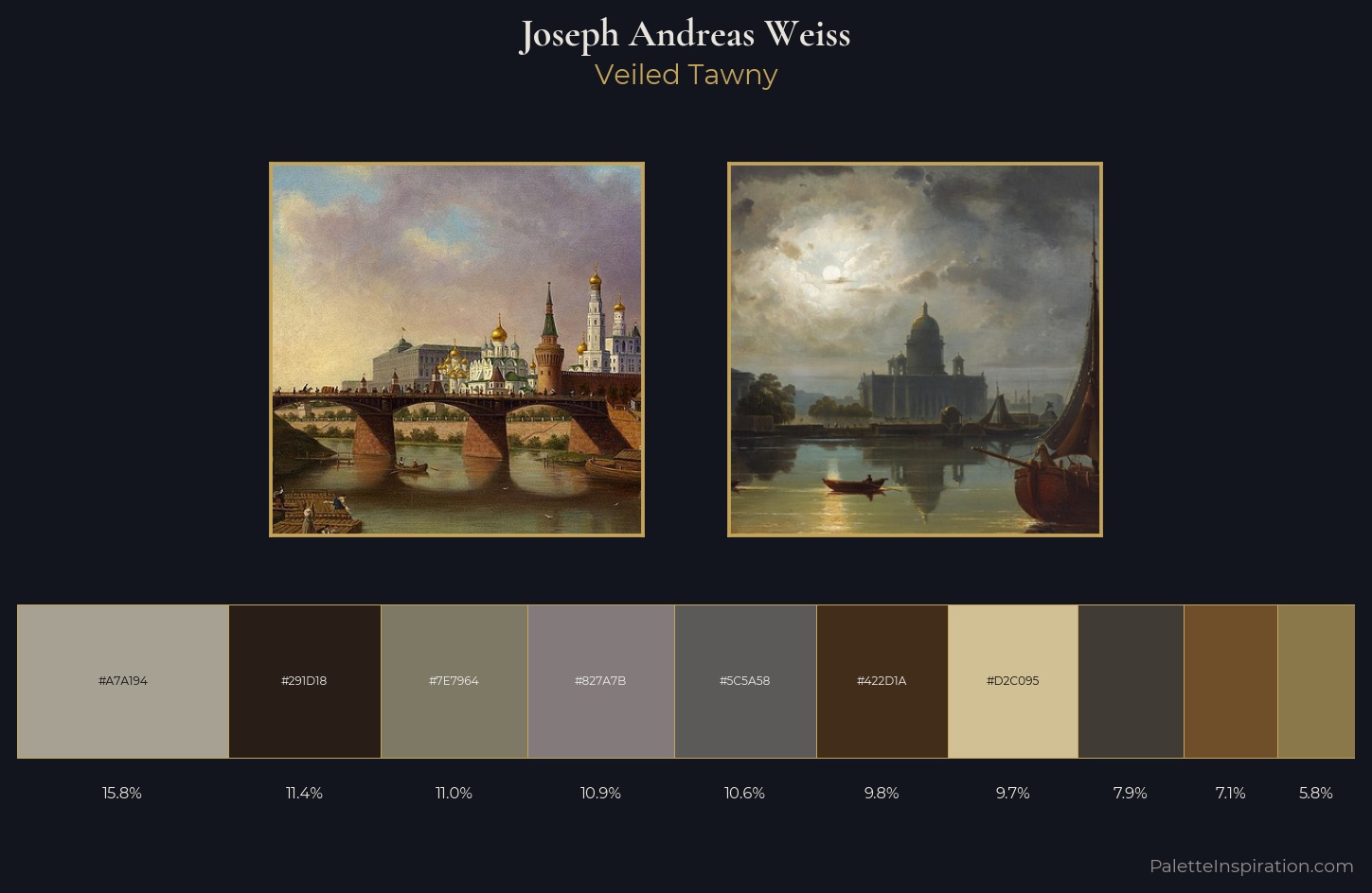 Joseph Andreas Weiss Palette 4 — Veiled Tawny