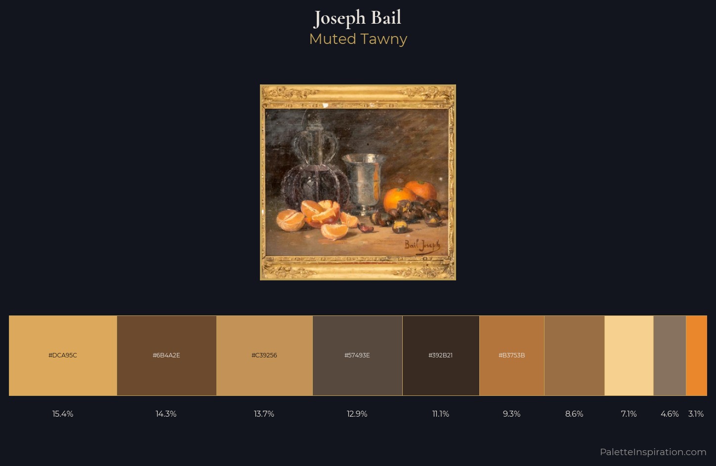 Joseph Bail Palette 1 — Muted Tawny