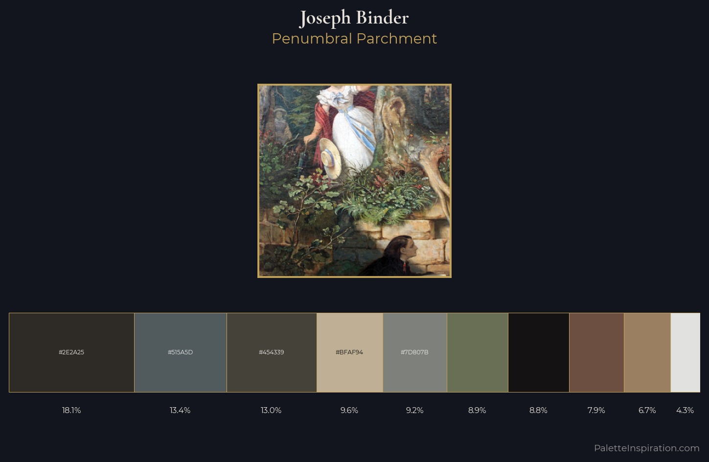 Joseph Binder Palette 3 — Penumbral Parchment