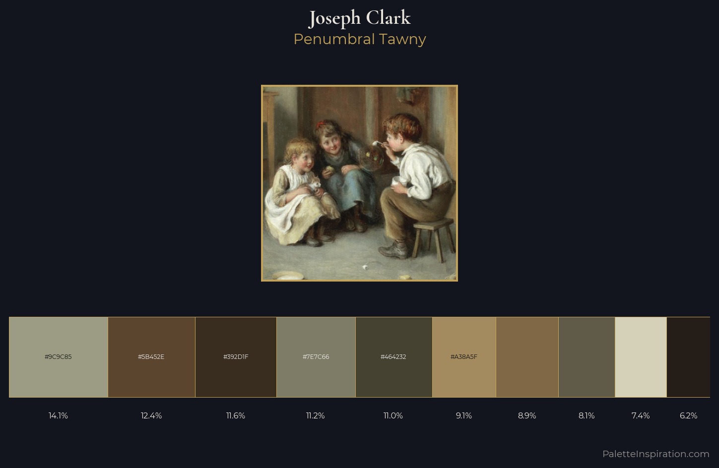 Joseph Clark Palette 1 — Penumbral Tawny