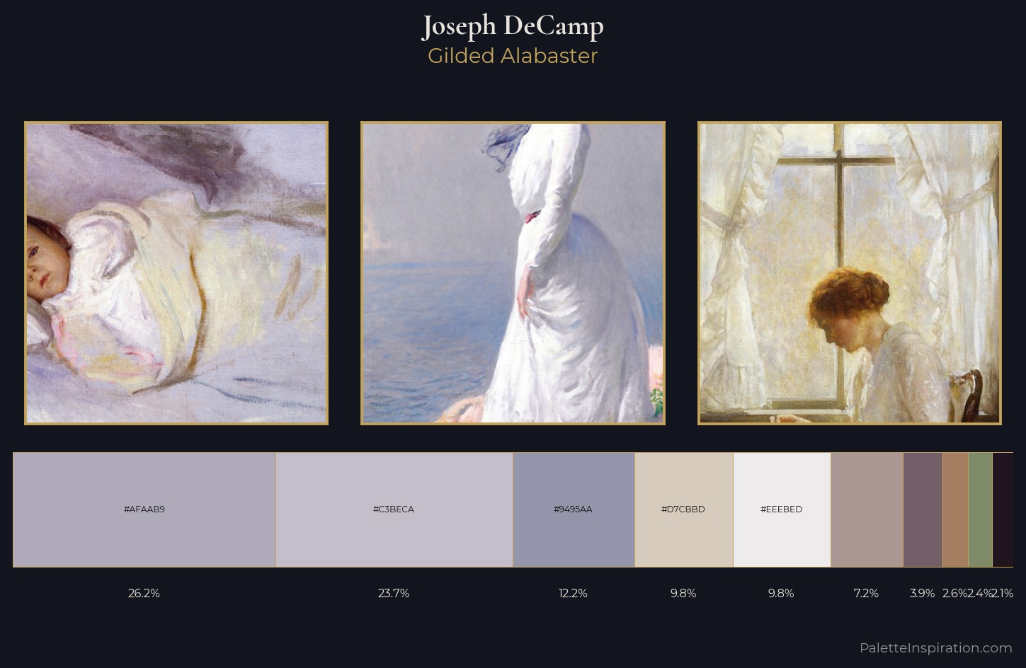 Joseph DeCamp Palette 1 — Gilded Alabaster