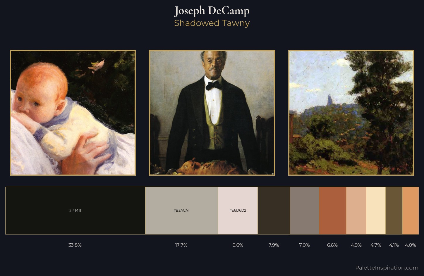 Joseph DeCamp Palette 3 — Shadowed Tawny