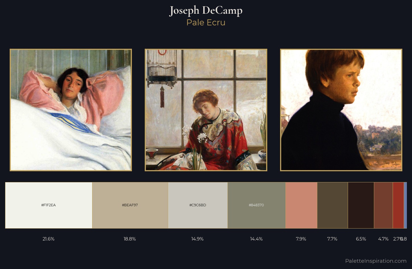 Joseph DeCamp Palette 5 — Pale Ecru