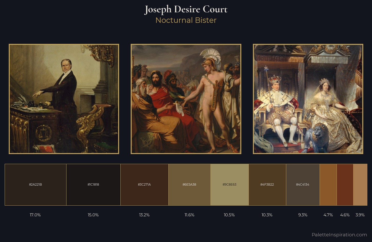 Joseph Desire Court Palette 4 — Nocturnal Bister