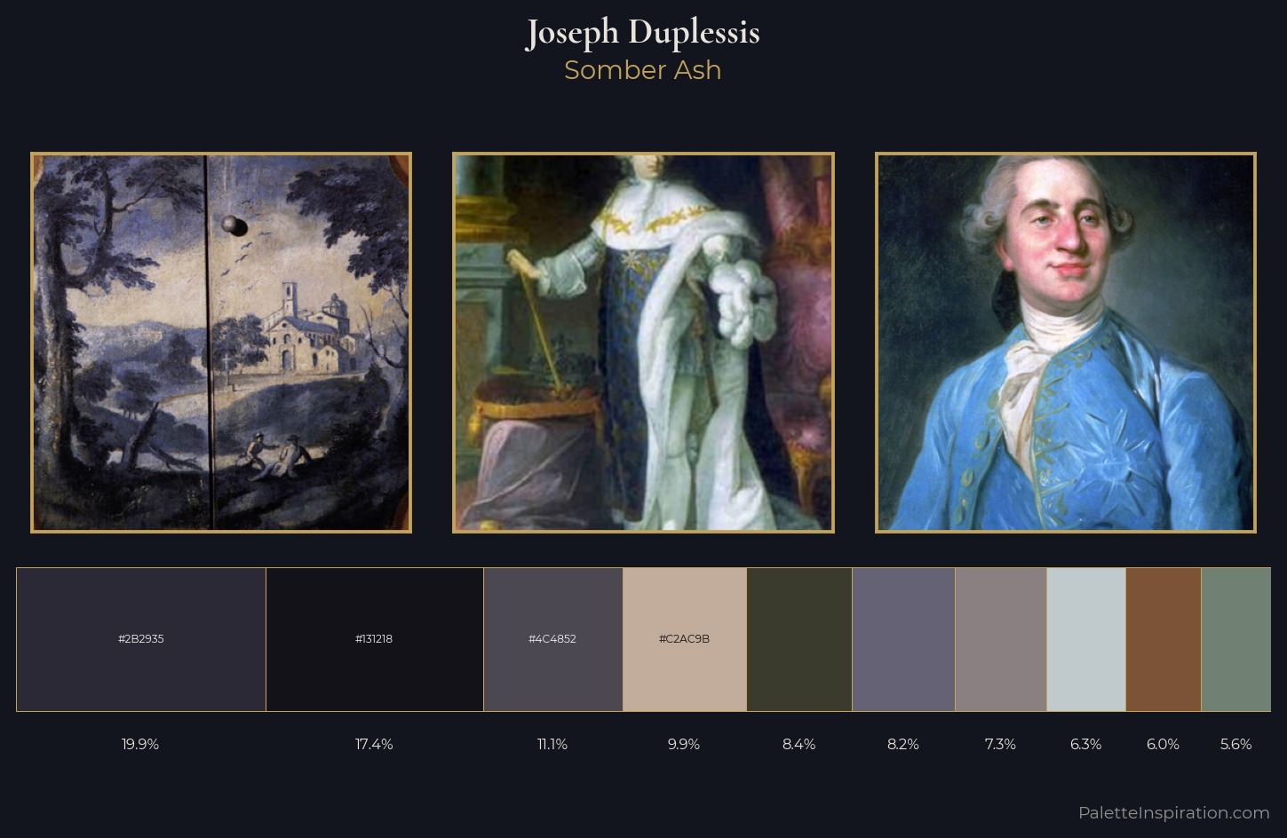 Joseph Duplessis Palette 3 — Somber Ash
