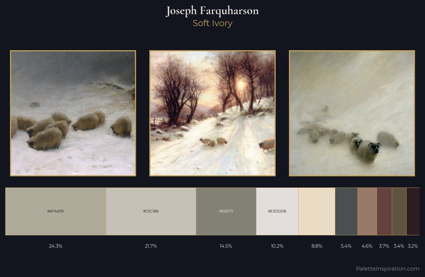 Joseph Farquharson Palette 2 — Soft Ivory