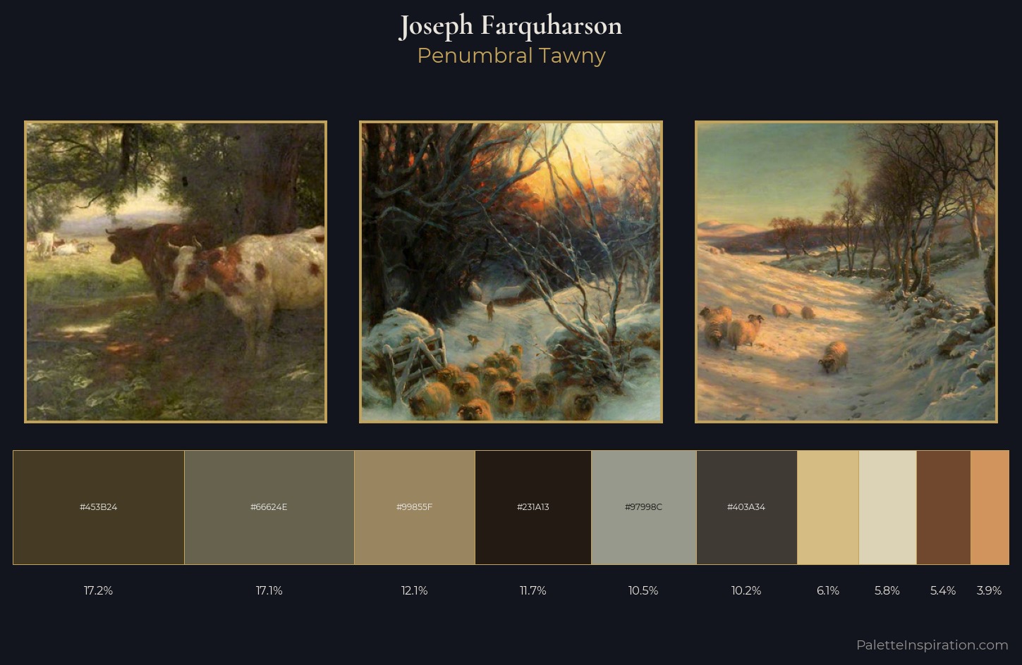 Joseph Farquharson Palette 4 — Penumbral Tawny