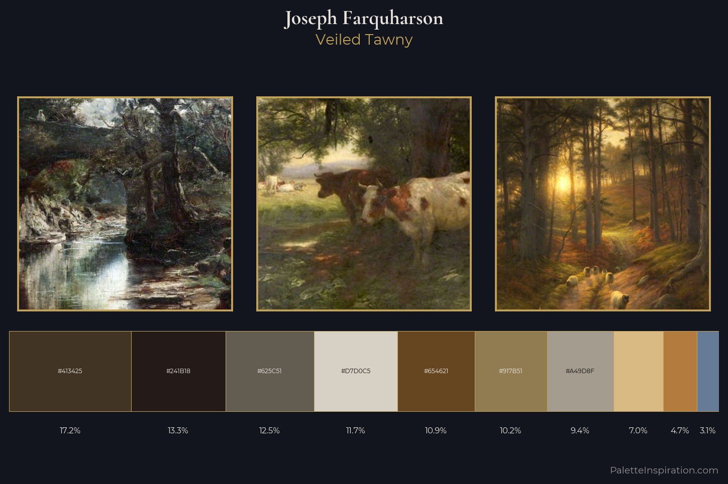Joseph Farquharson Master Palette — Veiled Tawny